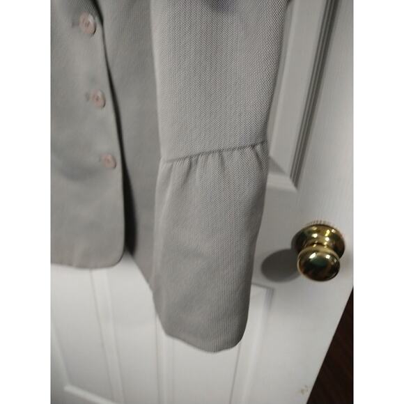 Emily Woman 20W Blazer Professional Brown Herringbone Design Three Button Close - Picture 5 of 9